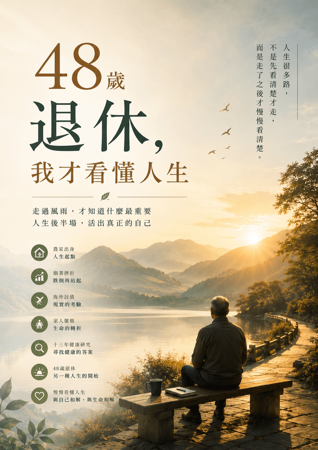 48歲退休，我才看懂人生封面